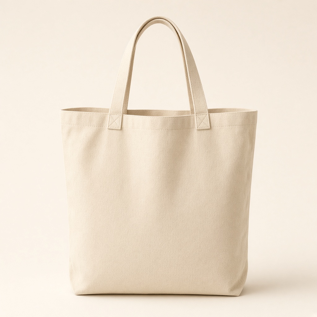 Canvas tote in sand